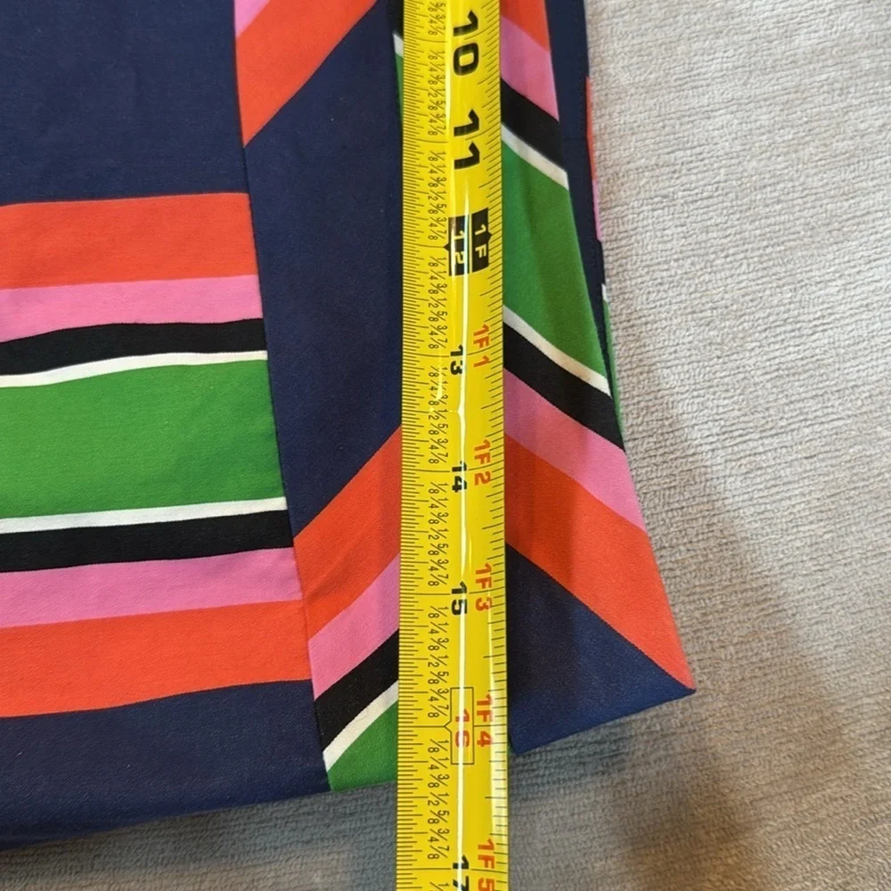 Trina Turk Free Time Mini Skirt Women's Size 4 Portofino Striped Pencil Lined